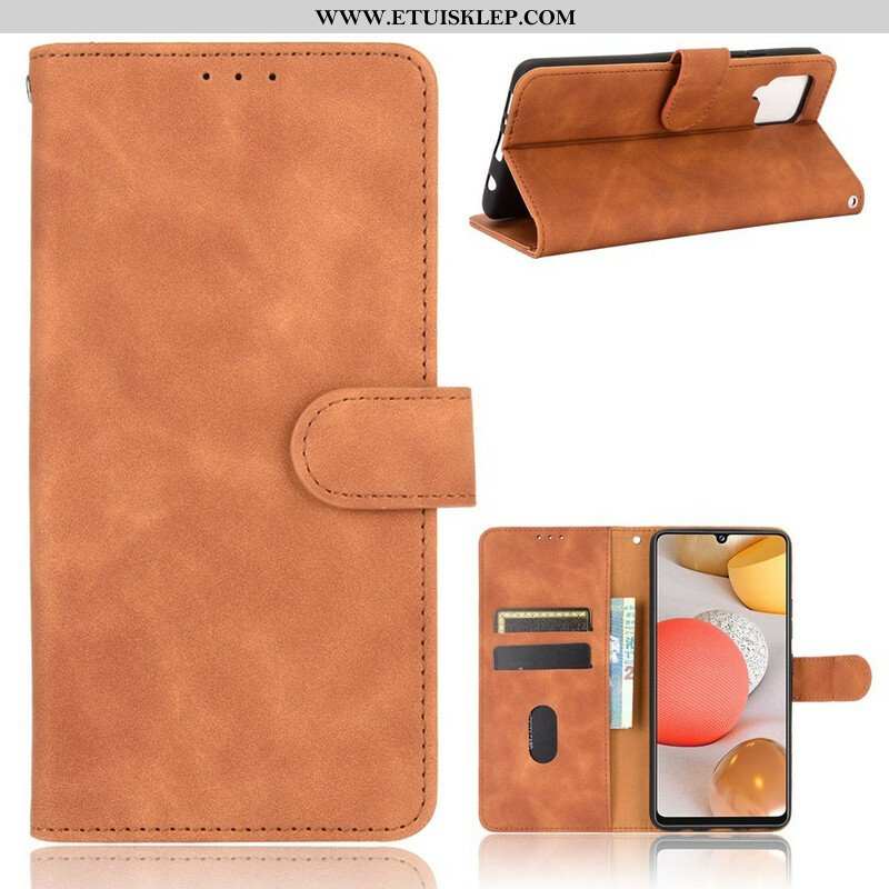 Etui Folio do Samsung Galaxy A42 5G Dotyk Skóry